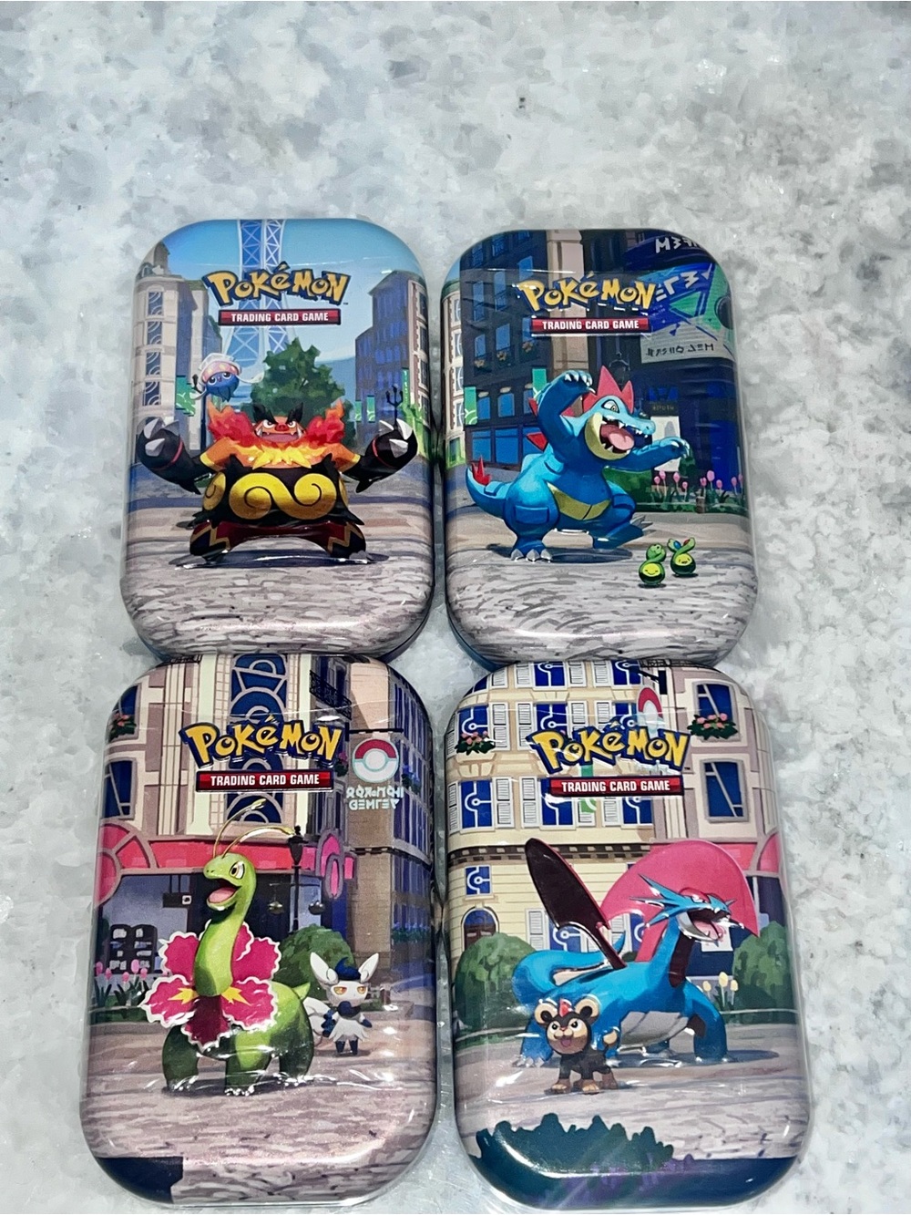 Pokémon Lumiose City Mini Tin Set of 4 Bundle - New Factory Sealed